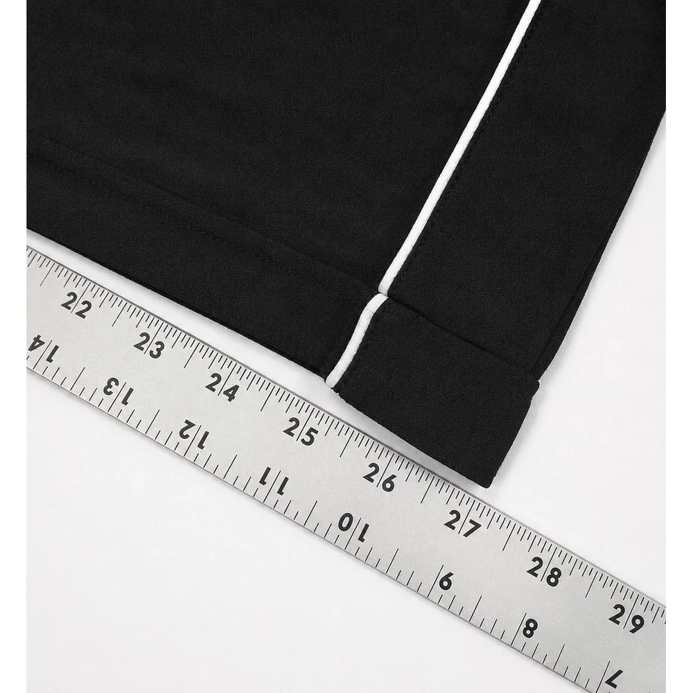 Cozy Earth Women's Extra Large Black Bamboo Pajama Set Quiet Luxury Lounge